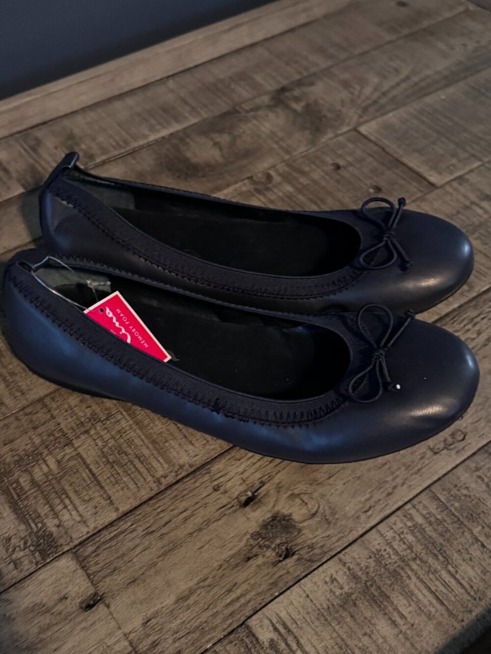 Nina Girls' Navy Blue Ballet Flats, Size:Kids Girls' 4, NWT, Excellent Condition - Picture 2 of 3